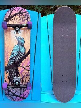 Techne Skateboards “Sing” Artist Series Complete Skateboard Thunder Light Trucks